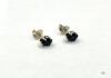 STERLING SILVER BLUE SAPPHIRE EARRINGS - 3