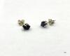 STERLING SILVER BLUE SAPPHIRE EARRINGS - 4
