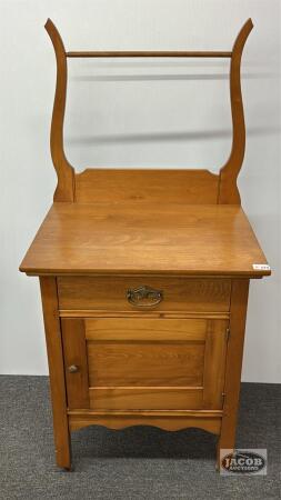 RE-FINSIHED WASH STAND WITH HARP