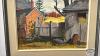 AUTUMN BACK YARD SCENE ON BOARD BY J.SCHIELD - 2