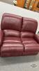 LA Z BOY LEATHER RECLINING LOVE SEAT - 4