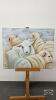 SHEEP ON CANVAS BY NANCY WEIR