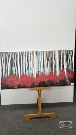 FOREST ON CANVAS BY M. SWANSON