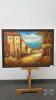 ITALIAN SEA SIDE VILLAGE ON CANVAS