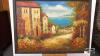 ITALIAN SEA SIDE VILLAGE ON CANVAS - 2