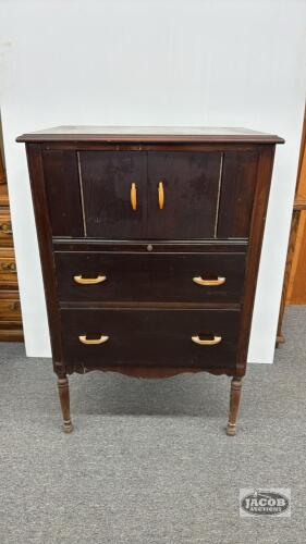 (2) DRAWER CHEST WITH STORAGE ABOVE