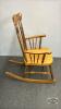 PRESS BACK WOODEN ROCKING CHAIR - 3