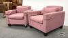 (2) DUSTY ROSE ARM CHAIRS - 3
