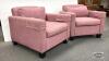 (2) DUSTY ROSE ARM CHAIRS - 4
