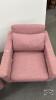 (2) DUSTY ROSE ARM CHAIRS - 6
