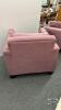 (2) DUSTY ROSE ARM CHAIRS - 7