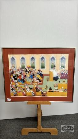 NUMBERED PRINT ENTITLED "LIGHTEN UP"