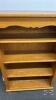 OAK BOOK CASE WITH ADJUSTABLE SHELVES - 3