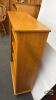 OAK BOOK CASE WITH ADJUSTABLE SHELVES - 5