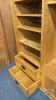 OAK ENTERTAINMENT UNIT WITH ADJUSTABLE SHELVES - 3