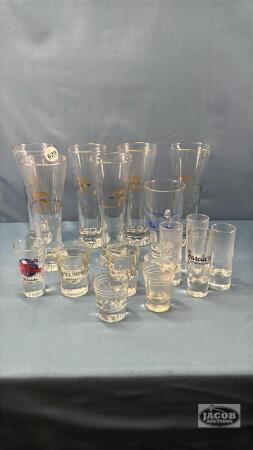 (6) 1988 CALGARY OLYMPICS BEER GLASSES