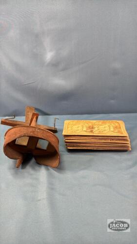 STEREOSCOPE WITH APPROX. 24 CARDS