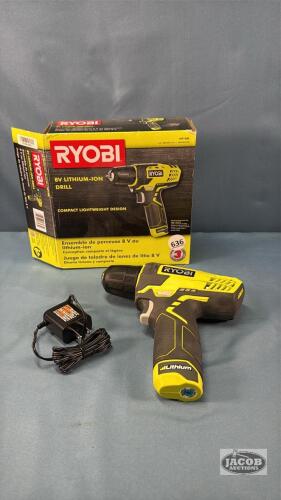 RYOBI 8V LITHIUM DRILL