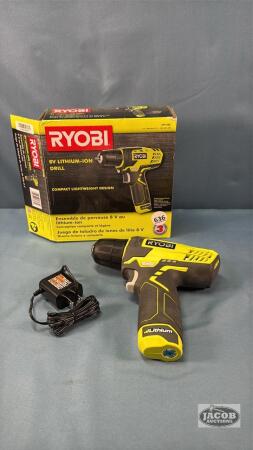 RYOBI 8V LITHIUM DRILL