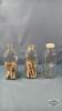 (3) NEWER MILK BOTTLES WITH WOODEN CLOTHES PINS