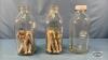(3) NEWER MILK BOTTLES WITH WOODEN CLOTHES PINS - 2