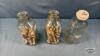 (3) NEWER MILK BOTTLES WITH WOODEN CLOTHES PINS - 3