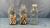 (3) NEWER MILK BOTTLES WITH WOODEN CLOTHES PINS - 4