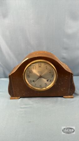 WATERBURY MANTLE CLOCK WITH KEY (ROUGH CASE)