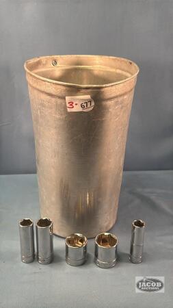 SAP PAIL WITH MISC. SOCKETS