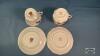 (6) CUPS AND SAUCERS WITH (2) CUPS - 4