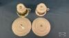 (6) CUPS AND SAUCERS WITH (2) CUPS - 10