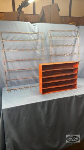 (3) METAL/TIN WIRE SHOP STORAGE UNITS