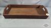 WOODEN TRAY WITH (2) DECANTERS - 2