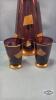 WOODEN TRAY WITH (2) DECANTERS - 4