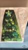 TOTE WITH GREEN TINSEL CHRISTMAS TREE AND STAND - 2