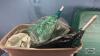 TOTE WITH GREEN TINSEL CHRISTMAS TREE AND STAND - 3