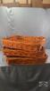 (3) WICKER TRAYS