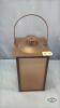 METAL AND FROSTED GLASS CANDLE HOLDER - 2