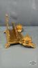 REPRO BRASS INK STAND AND LETTER HOLDER - 4