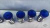 (6) COBALT BLUE POLKA DOT TUMBLERS - 3