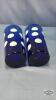 (6) COBALT BLUE POLKA DOT TUMBLERS - 6