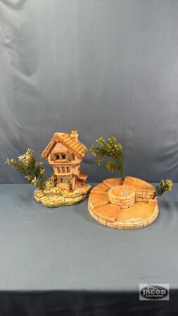 (2) STONE CRAFT PIECES MADE IN ENGLAND