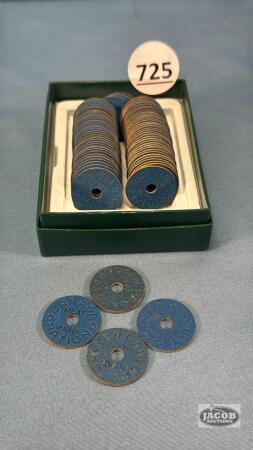 QUANTITY OF WW2 MEAT RATION TOKENS
