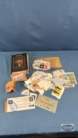 QUANTITY OF STAMPS CANADIAN AND FOREIGN STAMPS