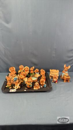 APPROX. 17 STONE CRAFT BUNNY RABBITS