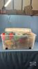 105L STORAGE TOTE WITH LID WITH SEWING CONTENTS