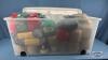105L STORAGE TOTE WITH LID WITH SEWING CONTENTS - 2