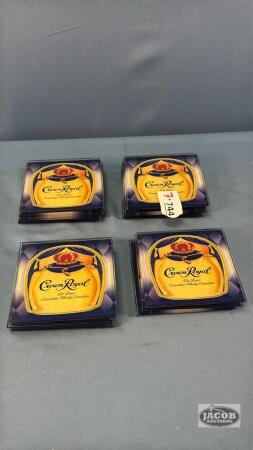 APPROX. (15) CROWN ROYAL GLASS COASTERS