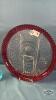 (1) RUBY RED RIMMED DIVIDED 12IN PLATE - 5