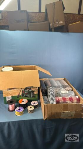 LARGE QUANTITY OF RIBBON AND CRAFTING SUPPLIES
